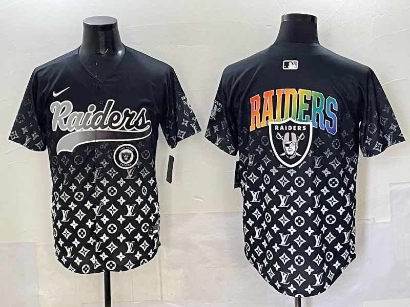Men 2025 Oakland Raiders Blank Black Nike Limited NFL Jersey 010